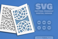Mandala Greeting Card Papercut SVG Product Image 2