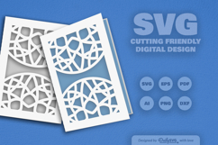Mandala Greeting Card Papercut SVG Product Image 2