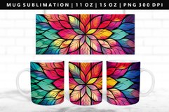 Mandala 11oz, 15oz Mug Sublimation | Mug Wrap PNG Product Image 1