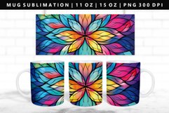 Mandala 11oz, 15oz Mug Sublimation | Mug Wrap PNG Product Image 1