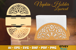 Mandala Napkin Holder Lasercut BUNDLES Product Image 5