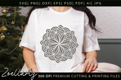 Floral Mandala SVG Cut Files Flower Mandala Illustration Product Image 4