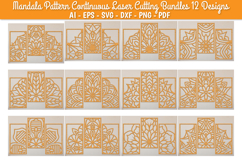 Mandala Pattern Continuous Laser Cutting BUNDLES Product Image 1