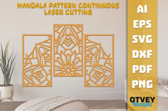 Mandala Pattern Continuous Laser Cutting Product Image 1