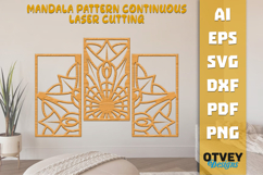 Mandala Pattern Continuous Laser Cutting BUNDLES Product Image 4