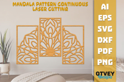 Mandala Pattern Continuous Laser Cutting Product Image 1