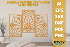 Mandala Pattern Continuous Laser Cutting BUNDLES Product Image 8