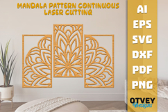 Mandala Pattern Continuous Laser Cutting BUNDLES Product Image 9