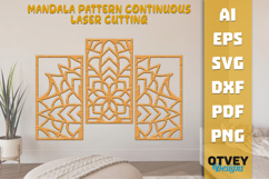 Mandala Pattern Continuous Laser Cutting Product Image 1