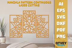 Mandala Pattern Continuous Laser Cutting BUNDLES Product Image 11
