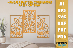 Mandala Pattern Continuous Laser Cutting Product Image 1