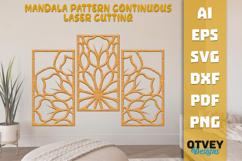 Mandala Pattern Continuous Laser Cutting Product Image 1