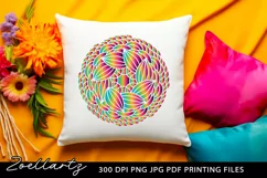 Mandala Sublimation Design Floral Mandala PNG JPG PDF Product Image 1