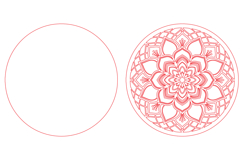 Mandala Round Laser Cut SVG Product Image 2