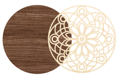 Mandala Round Laser Cut SVG File Product Image 2