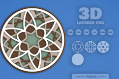 Mandala Layered Laser Cut SVG Product Image 2