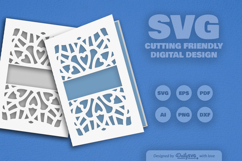 Mandala Greeting Card Papercut SVG Product Image 2