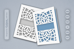 Mandala Greeting Card Papercut SVG Product Image 2