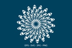 Mandala Floral Art SVG Product Image 1