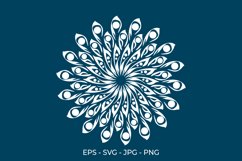 Mandala Floral Art SVG Product Image 1