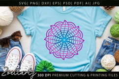 Floral Mandala SVG Cut Files Flower Mandala Illustration Product Image 5