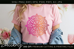 Floral Mandala SVG Cut Files Flower Mandala Illustration Product Image 4