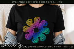 Mandala SVG Cut Files Floral Zentangle Mandala Illustration Product Image 5