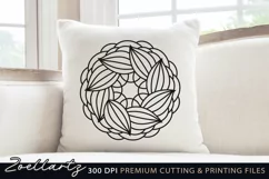 Mandala SVG Cut File Flower Mandala for T-shirt Mug Pillows Product Image 1