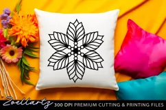 Mandala SVG Cut File Floral Mandala for T-shirt Mug Pillows Product Image 3