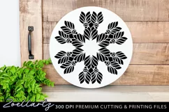 Floral Mandala SVG PNG EPS Flower Mandala for T-shirt Mug Product Image 1