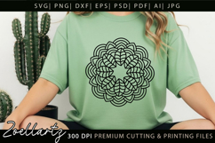 Floral Mandala SVG Cut Files Flower Mandala Illustration Product Image 3
