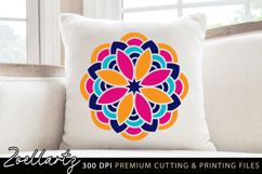 Mandala SVG Cut File Floral Mandalas Illustration Flower SVG Product Image 4