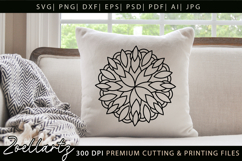 Floral Mandala SVG Cut Files Flower Mandala Illustration Product Image 1