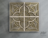 Highly detailed mandala SVG design ready for laser or Cricut cutting