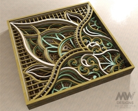 Mandala SVG file designed for Cricut and laser cutting machines