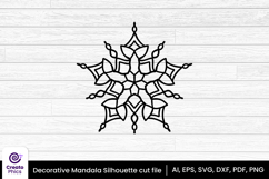 mandala svg-floral svg-laser cut file-cricut svg-silhouette-glowforge-floral-laser cut-svg