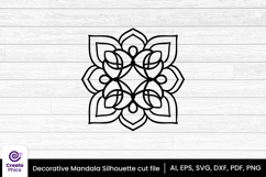 mandala svg-floral svg-laser cut file-cricut svg-silhouette-glowforge-floral-laser cut-svg