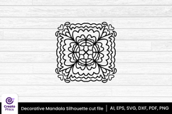mandala svg-floral svg-laser cut file-cricut svg-silhouette-glowforge-floral-laser cut-svg