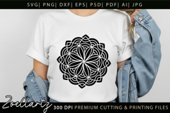 Floral Mandala SVG Cut Files Flower Mandala Illustration Product Image 5