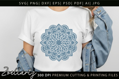 Floral Mandala SVG Cut Files Flower Mandala Illustration Product Image 5