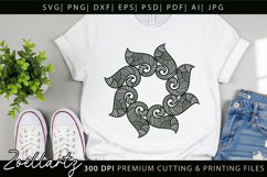 Floral Mandala SVG Cut Files Flower Mandala Illustration Product Image 7