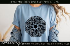 Floral Mandala SVG Cut Files Flower Mandala Illustration Product Image 3