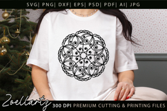 Floral Mandala SVG for Cricut Flower Mandala Illustration Product Image 4