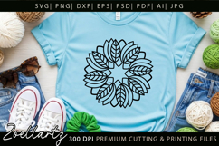 Floral Mandala SVG Cut Files Flower Mandala Illustration Product Image 4