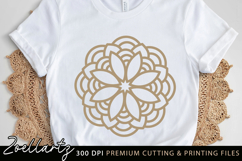 Floral Mandala SVG Cut File Flower Mandalas Illustration Product Image 3