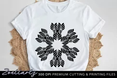 Floral Mandala SVG PNG EPS Flower Mandala for T-shirt Mug Product Image 3