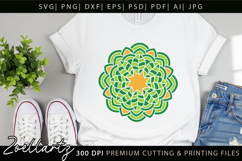 Floral Mandala SVG Cut Files Flower Mandala Illustration Product Image 4