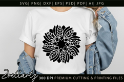 Floral Mandala SVG Cut Files Flower Mandala Illustration Product Image 5