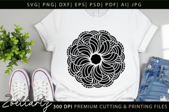 Floral Mandala SVG Cut Files Flower Mandala Illustration Product Image 5