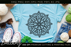 Floral Mandala SVG Cut Files Flower Mandala Illustration Product Image 8